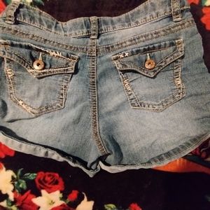 Blue jean shorts